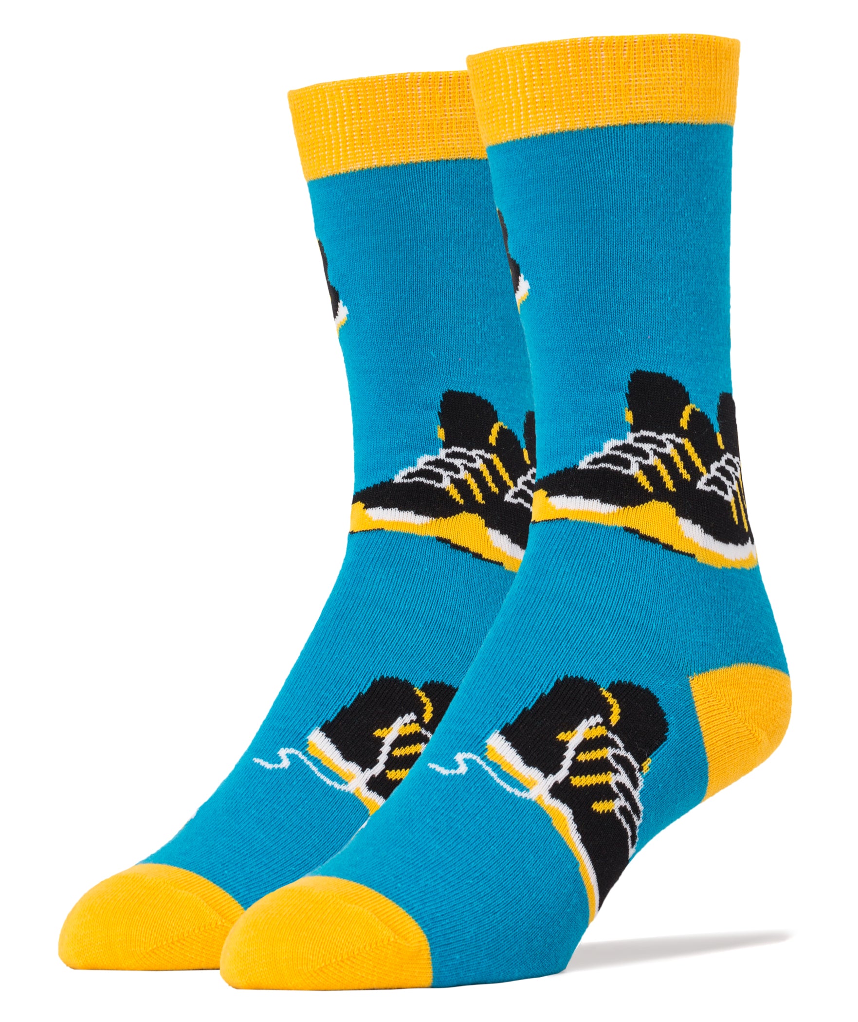 Sneaker Head Socks | Novelty Crew Socks For Men | Oooh Yeah! Socks