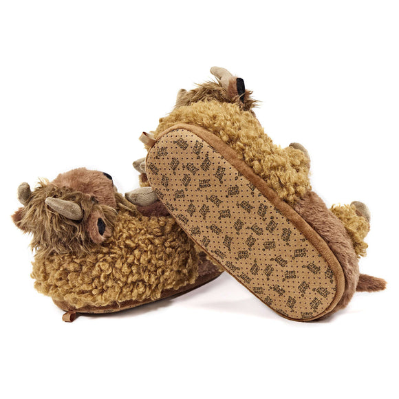 Pip the Bison Kids Slippers