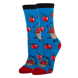 Apple of my Eye Socks | Funny Crew Socks for Women
