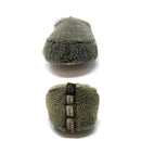 olive sherpa slippers for men