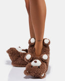 Pantuflas peludas con abrazo de oso-4