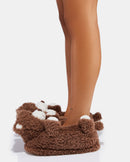 Pantuflas peludas con abrazo de oso-5