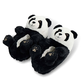 Pair of panda-shaped women's slippers 