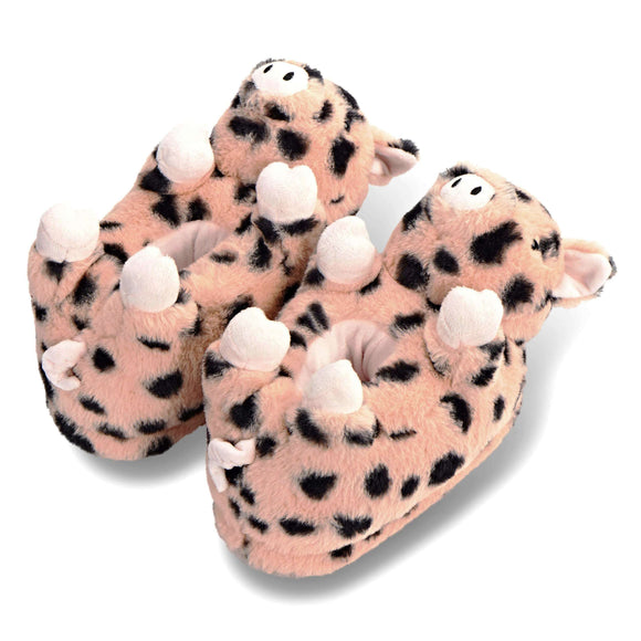 Pair of pink pig slippers for kids