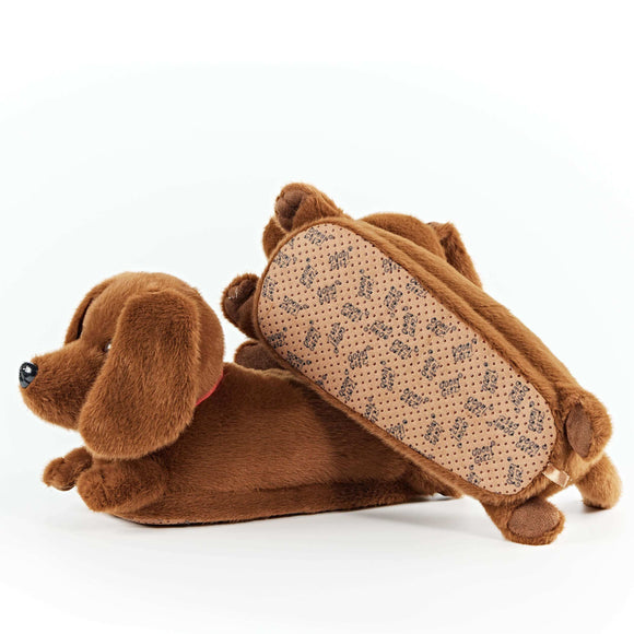 Birdie the Dachshund Kids Slippers