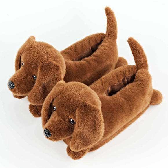 Birdie the Dachshund Kids Slippers
