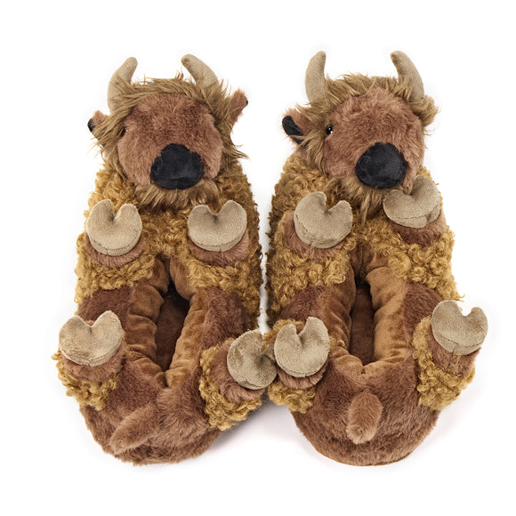 Pip the Bison Kids Slippers