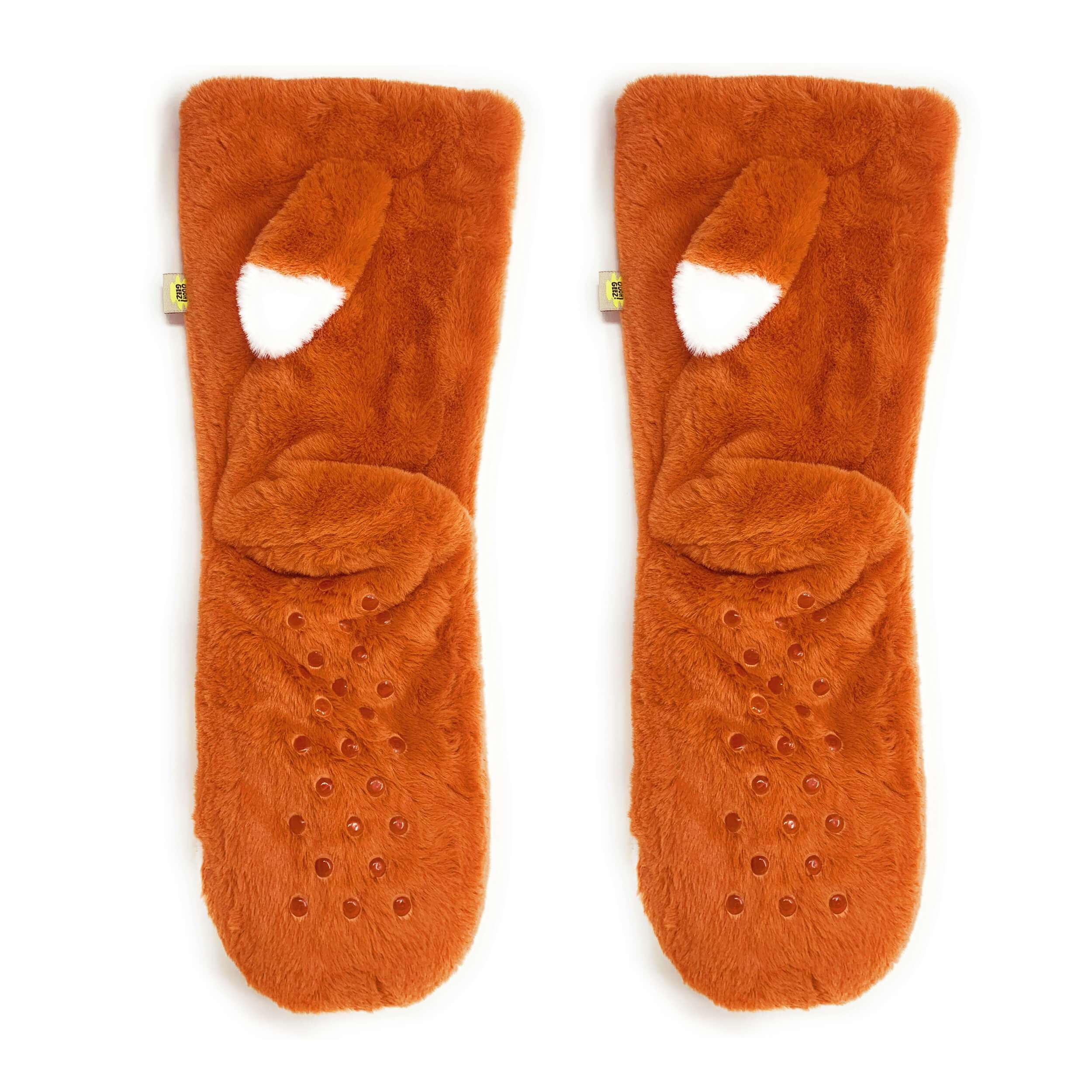 Fox Sakes Plush Grip Slipper Socks for Women | Oooh Yeah! Socks