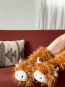 Highland Cattle Slipper Socks-2