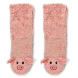 Le Piggy Plush Sherpa Slipper Socks for Women