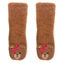 Teddy Burr Plush Sherpa Slipper Socks for Women
