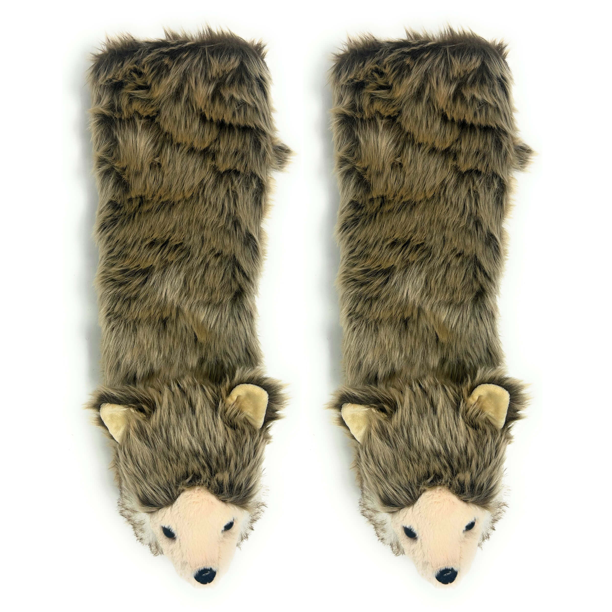 Wolf Pack Plush Slipper Socks for Kids | Oooh Yeah! Socks