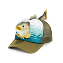 3d pop Largemouth Bass trucker hat