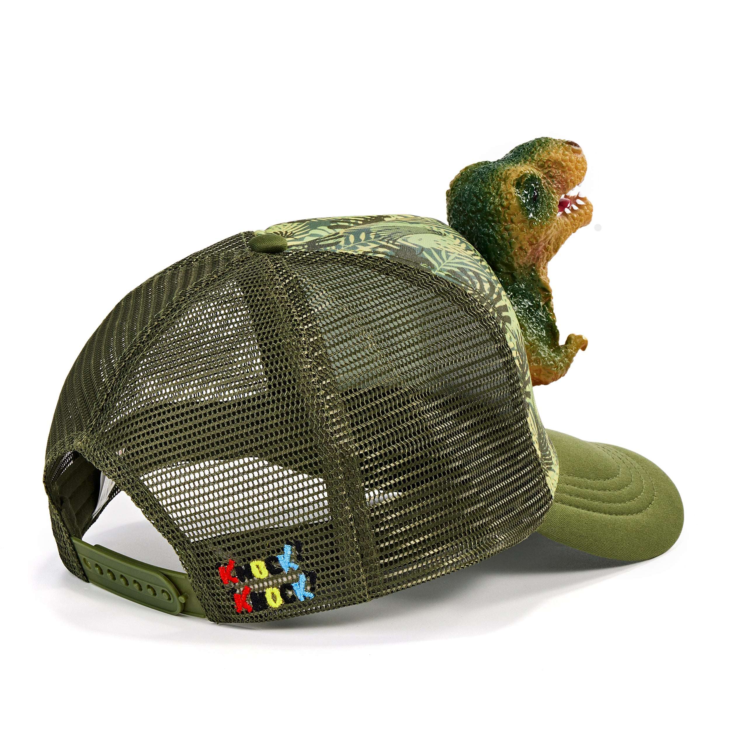 Dinosaur Trucker Hat | Unisex Adjustable Mesh Back Cap | Oooh Yeah