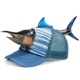 Blue Marlin Hat | Unisex Adjustable Mesh Back Cap