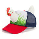 Chicken Trucker Hat | Unisex Adjustable Mesh Back Cap