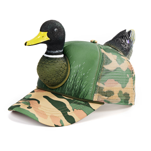 Duck Trucker Hat | Unisex Adjustable Mesh Back Cap