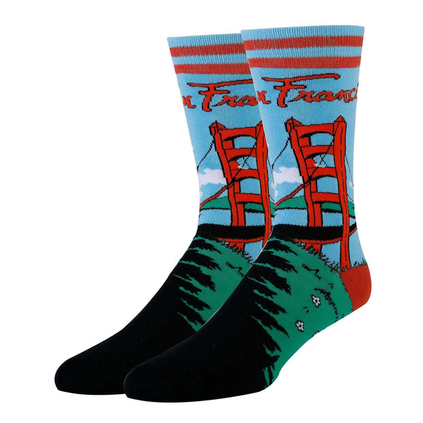 San Francisco Socks | Novelty Crew Socks For Men | Oooh Yeah! Socks