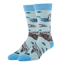 Sea Lion Socks | Funny Crew Socks for Men