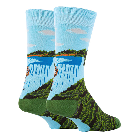 Buffalo Views Socks| Funny Crew Socks for Men