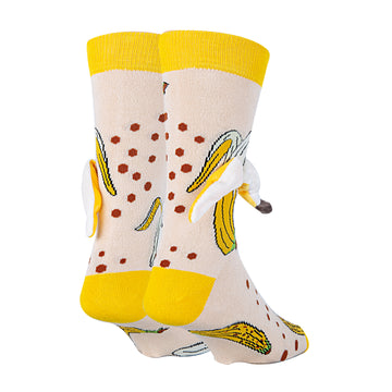 Banana Nana - Men's 3D Pop Crew Socks - 0