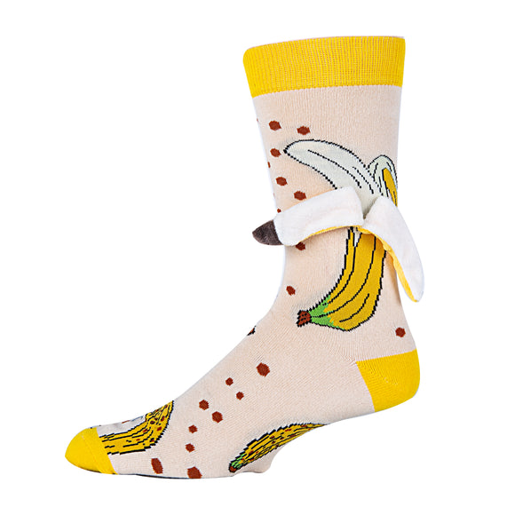 Banana Nana - Men's 3D Pop Crew Socks
