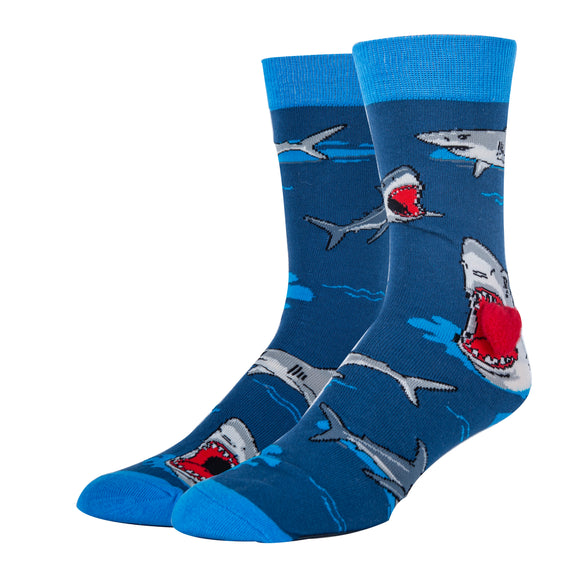 Shark Love - Men's 3D Pop Crew Socks