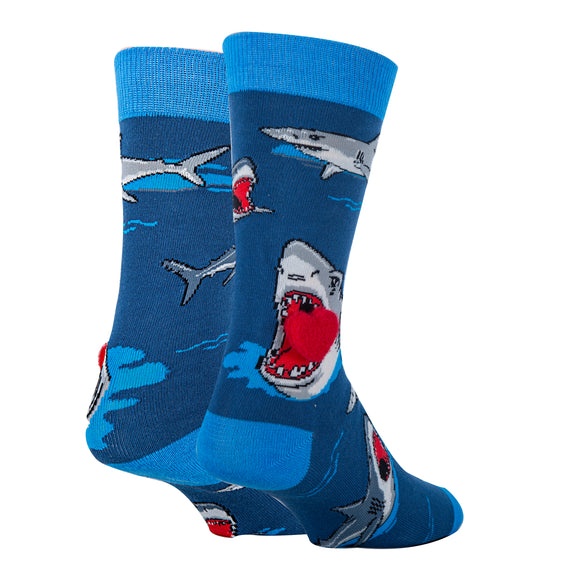 Shark Love - Men's 3D Pop Crew Socks