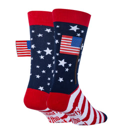Liberty and Happiness - Men's 3D Pop Crew Socks - 0