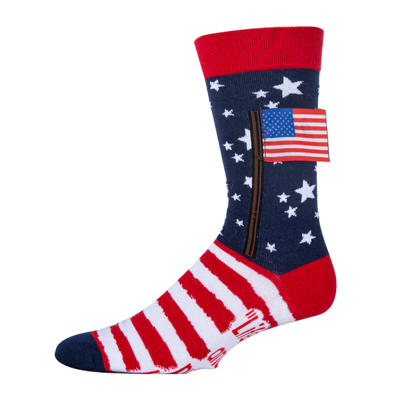 Liberty and Happiness - Men's 3D Pop Crew Socks
