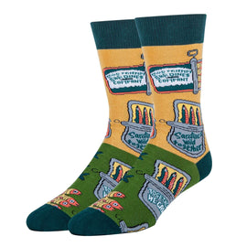 Sardines Socks| Funny Crew Socks for Men