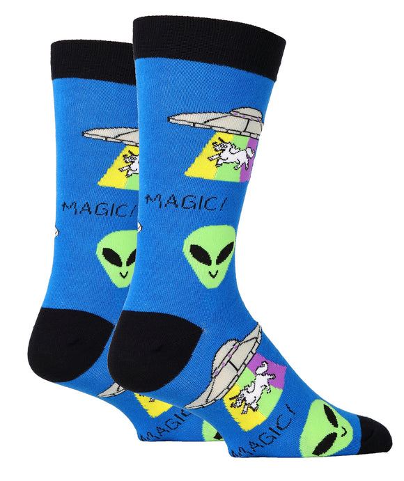 Unicorn Abduction Socks