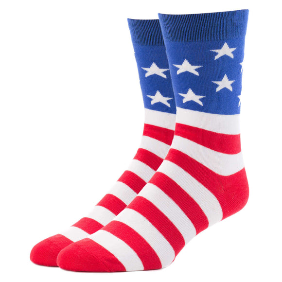 Old Glory Socks | American Flag Crew Socks For Men