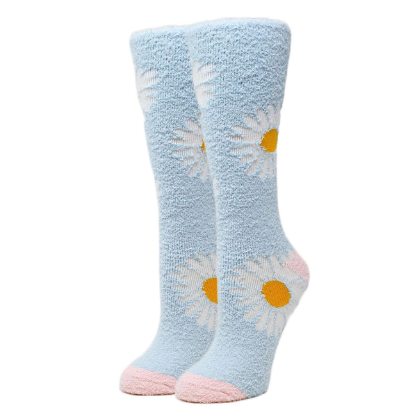 Daisy Socks | Fuzzy Crew Socks For Women | Oooh Yeah! Socks