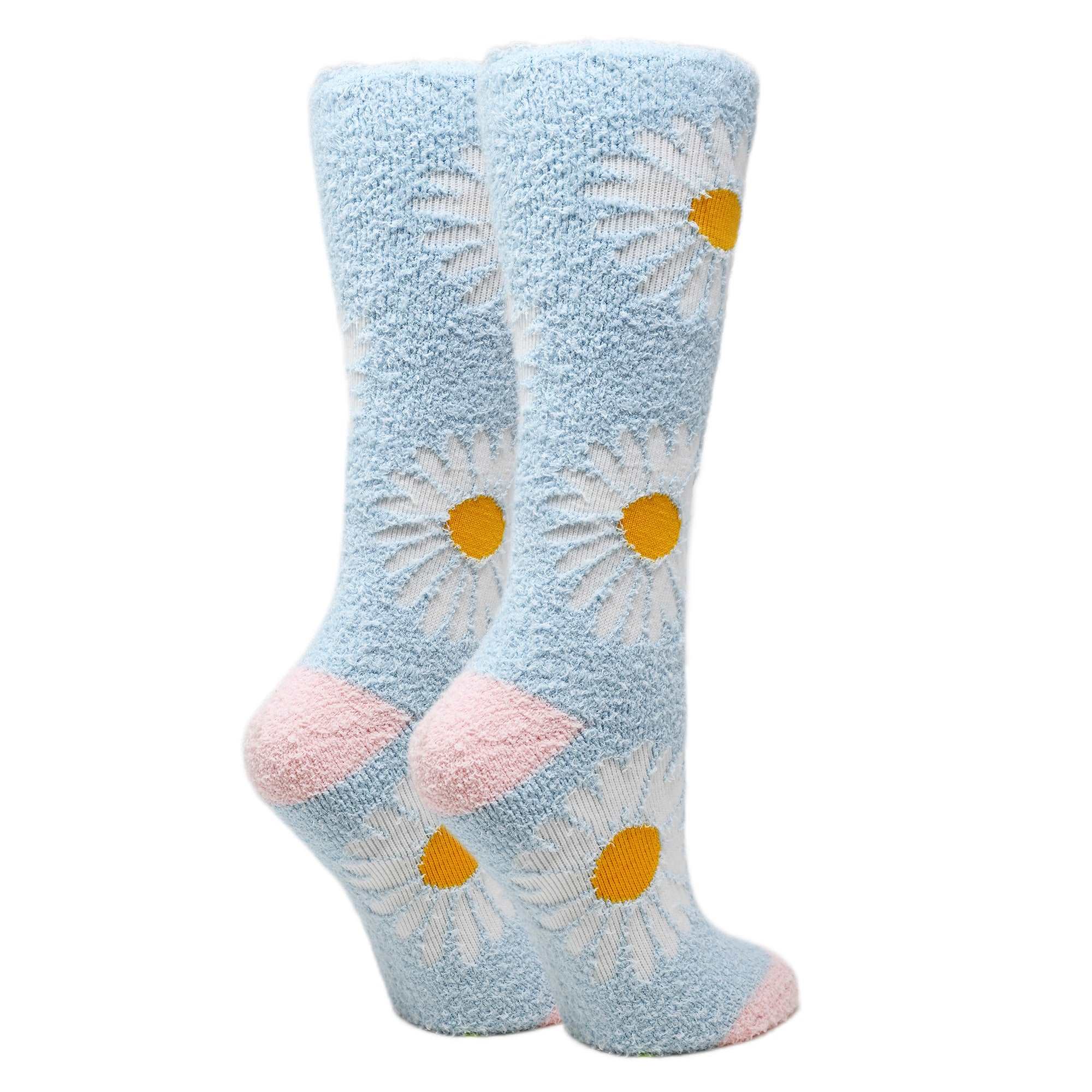 Daisy Socks | Fuzzy Crew Socks For Women | Oooh Yeah! Socks