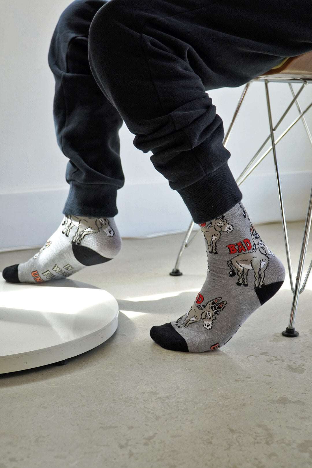 Bad Ass Socks | Funny Donkey Crew Socks for Women | Oooh Yeah! Socks