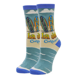 La Jolla-Womens Crew Socks