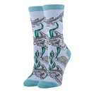 Whale Shark Socks | Funny Crew Socks for Women