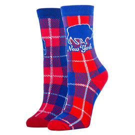 Buffalo Plaid Socks| Funny Crew Socks for Women
