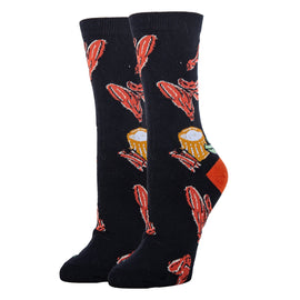 Buffalo Wings Socks| Funny Crew Socks for Women