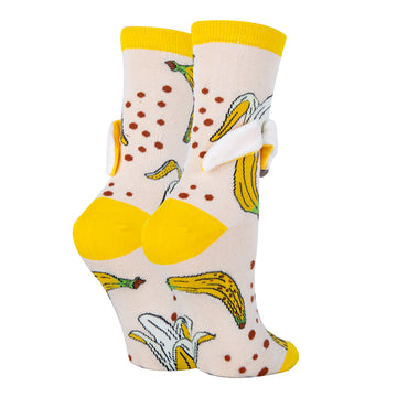 Banana Nana - Women's 3D Pop Crew Socks - 0