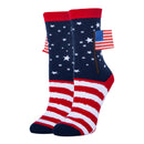 Liberty and Happiness - Women's 3D Pop Crew Socks-1
