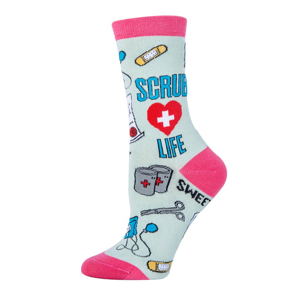 Scrub Life - Women's Crew Socks