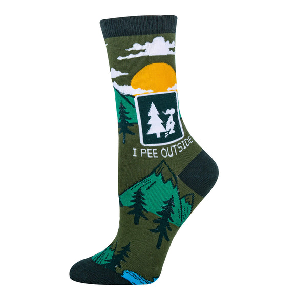 Pee Outside Socks