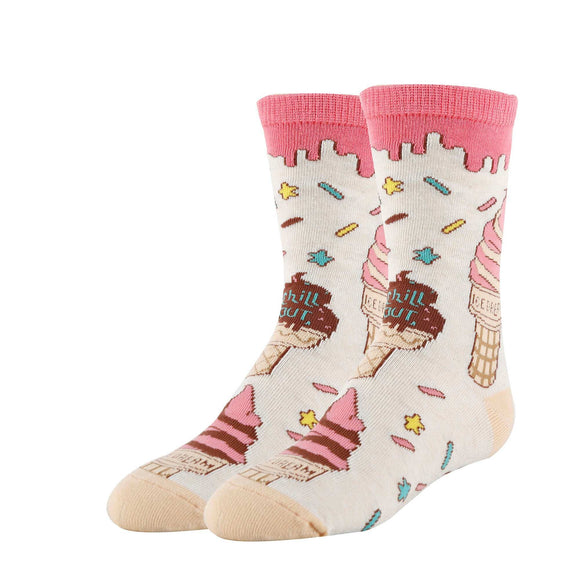 Ice Dreams Socks | Novelty Crew Socks for Kids