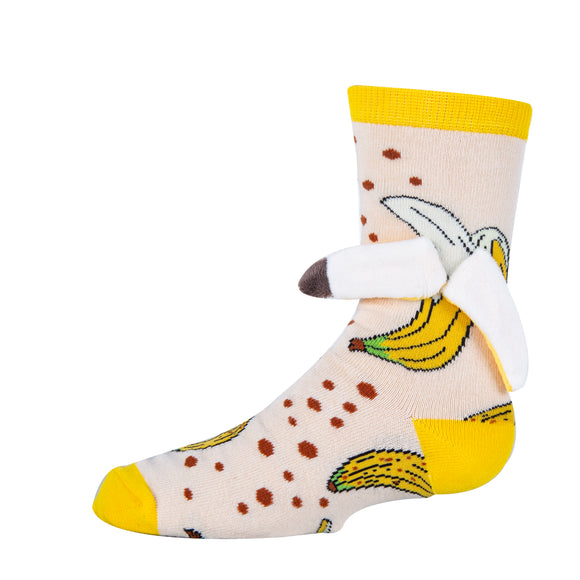Banana Nana - Kids' 3D Pop Crew Socks