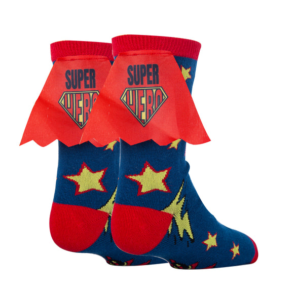 Super Hero - Kids' 3D Pop Crew Socks
