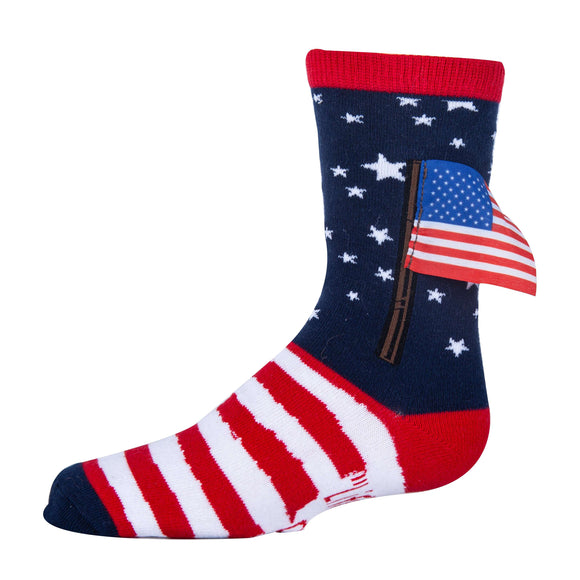 Liberty and Happiness - Kids' 3D Pop Crew Socks