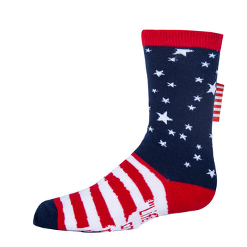 Liberty and Happiness - Kids' 3D Pop Crew Socks - 0