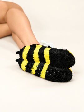 Bee Bee Fuzzy Socks - 0